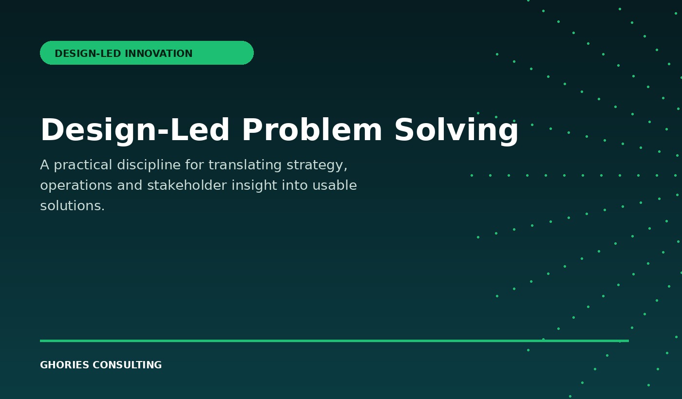 Design-Led Problem Solving: From Ambiguous Problems to Actionable Solutions cover