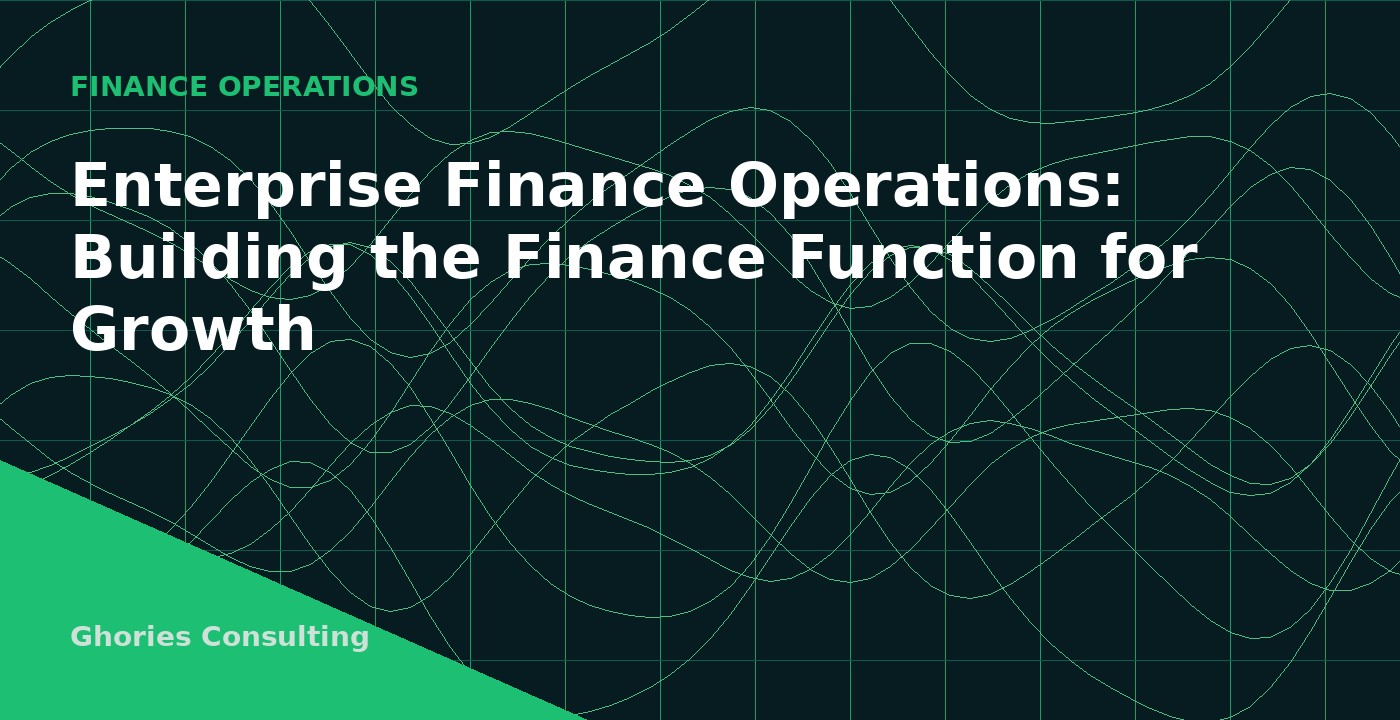 Enterprise Finance Operations: Building the Finance Function for Growth cover image