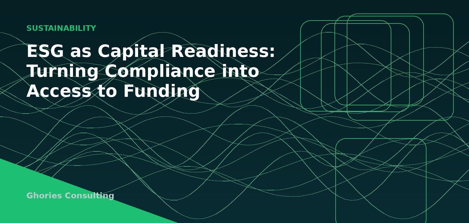 ESG as Capital Readiness: Turning Compliance into Access to Funding cover image