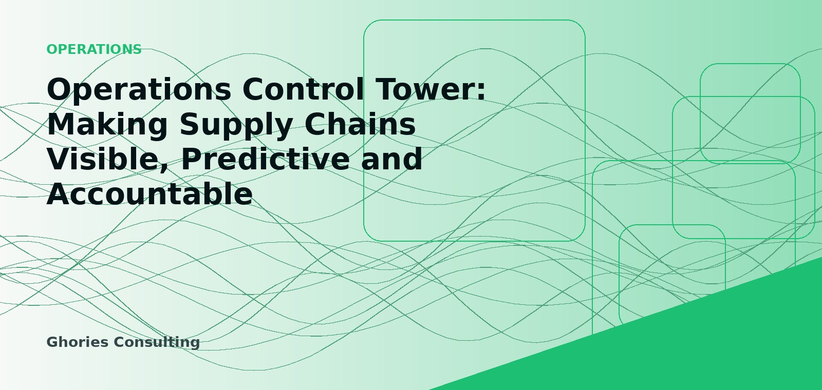 Operations Control Tower: Making Supply Chains Visible, Predictive and Accountable cover image