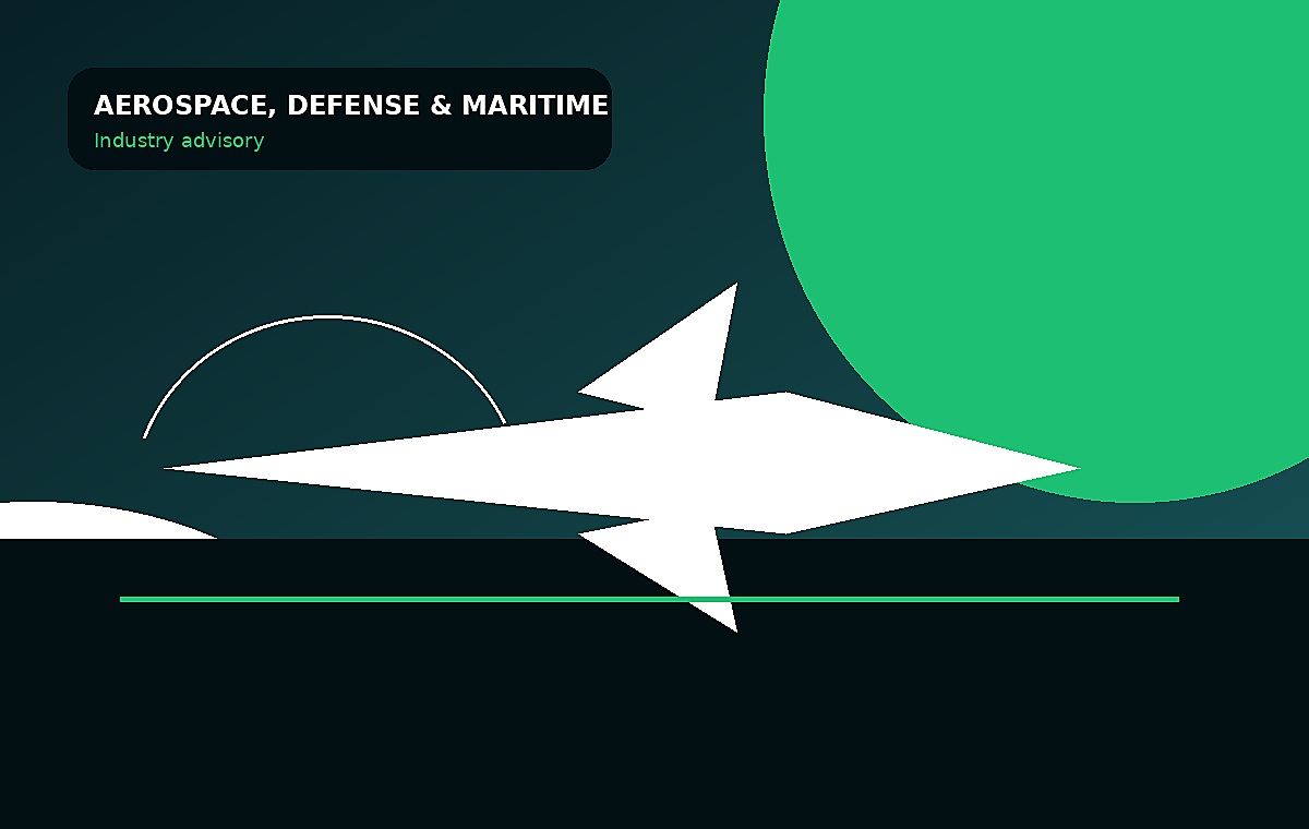 Aerospace, Defense & Maritime advisory visual