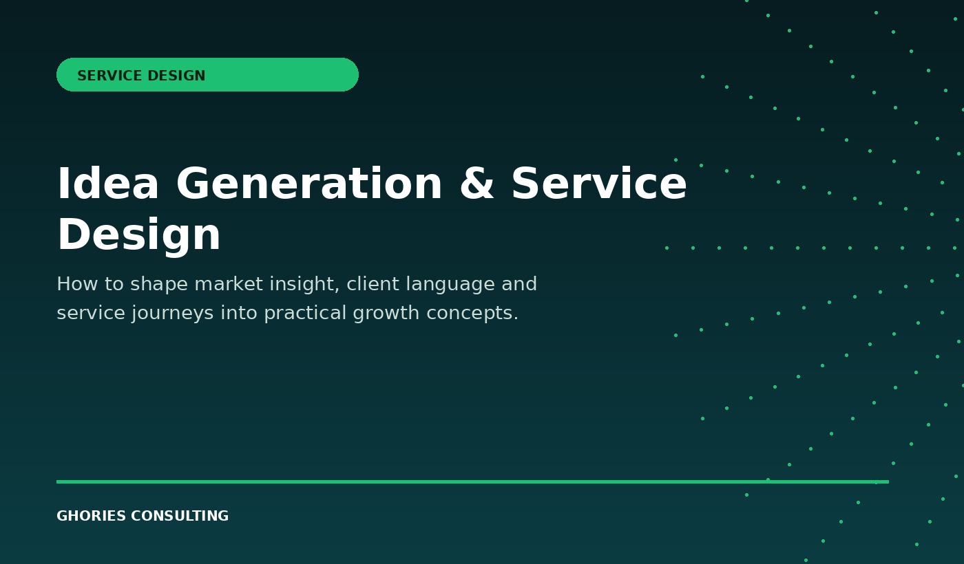 Idea Generation & Service Design: Turning Market Insight into Useful Service Concepts thumbnail